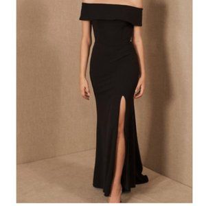 BHLDN Delice Off-the-Shoulder Crepe in Midnight
